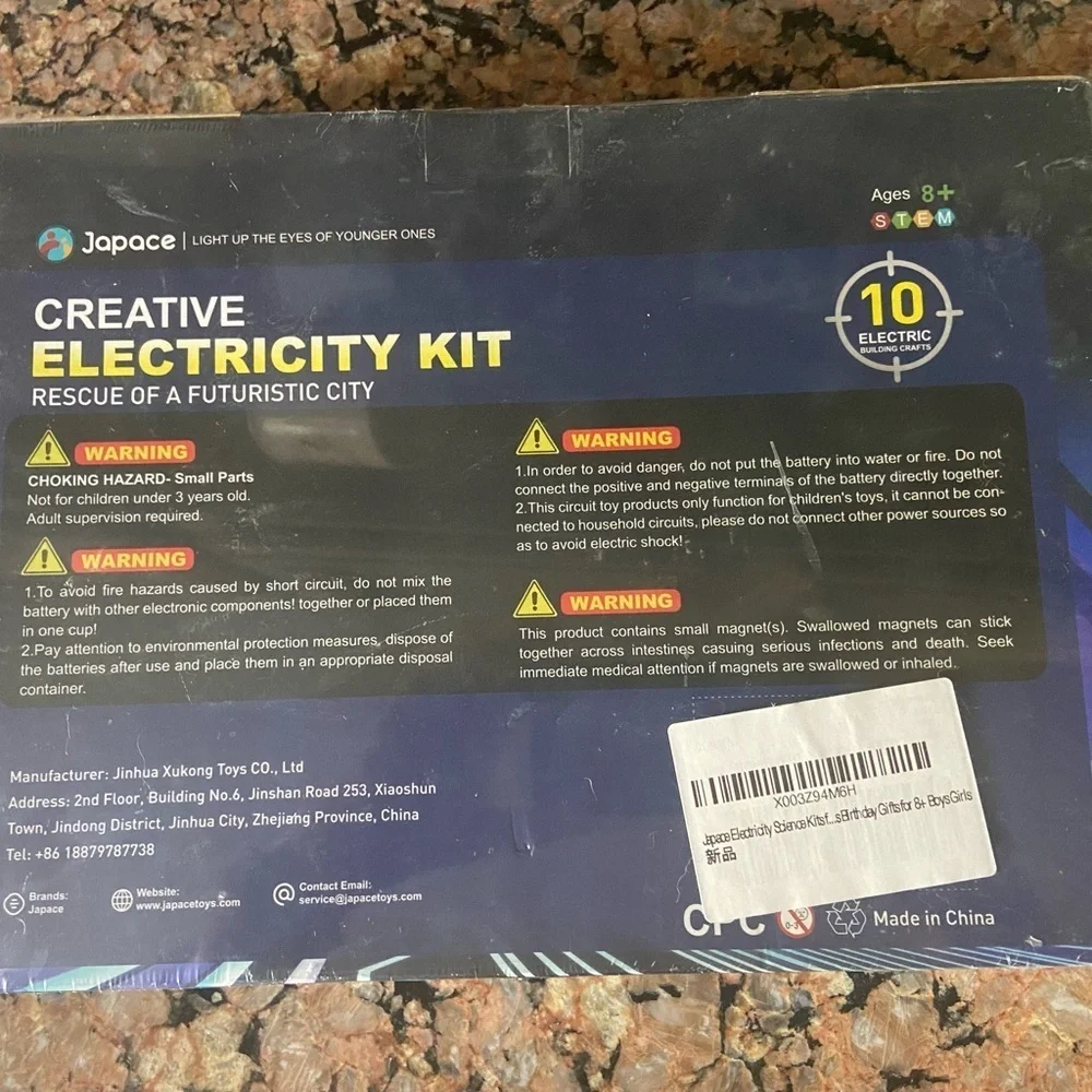 Japace Creative Electricity Kit-Rescue of a futuristic city. New/sealed